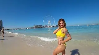 ДУБАЙ. ЛУЧШИЙ ПЛЯЖ JBR BEACH DUBAI MARINA. ДУБАЙ МАРИНА ПЛЯЖ. ОТДЫХ В ДУБАЕ.