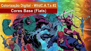 Colorização Digital - WildC.A.T.s (Cores Base) #2