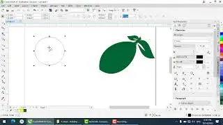 lemon logo in coreldraw