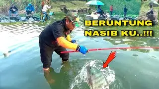 Banyak Pemancing tapi tak Seberuntung saya sekali lempar umpan langsung di makan ikan Nila Babon