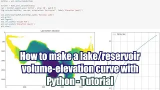 How to make a lake/reservoir volume-elevation curve with Python - Tutorial