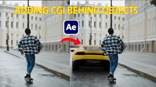 Adding CGI Behind object in footage - After effects