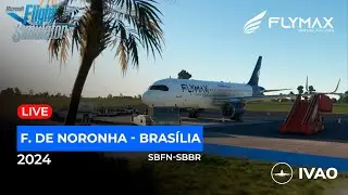 🔵[ LIVE-IVAO ]🔵 ✈️Voando na IVAO | SBFN-SBBR | A20N | FLYMAX VA | MSFS2020
