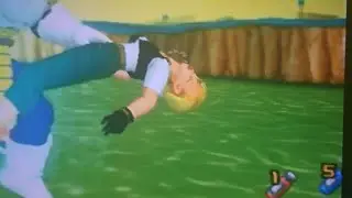 DragonBall Z Budokai Nappa Kick Attack Kos Android 18 Alternate Ryona