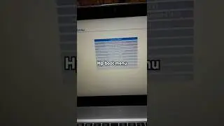 hp boot menu key || 1 setp only bios open 💯 #shorts #short #hp