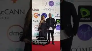 اطلالة نيللي كريم مع زوجها في مهرجان القاهره السينمائي