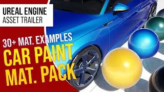 UE5 l Car Paint Materials and Interactive UI Set l Unreal Engine 5 (Trailer)