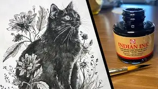 Talens Indian Ink: Wash & Lining Techniques!