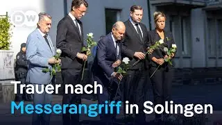 Bundeskanzler Scholz gedenkt der Opfer von Solingen und kündigt Konsequenzen an | DW Nachrichten