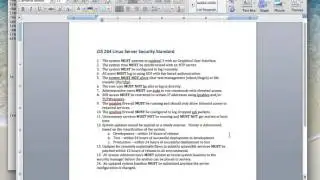 Linux Security Standard