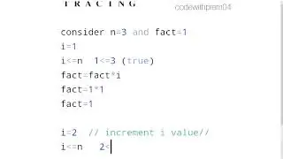 C Program To Find Factorial Of a Number ||Tracing Of Factorial Program In C