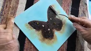 Как написать картину маслом!Видео мастер-класс по живописи! Рисуем бабочку маслом!