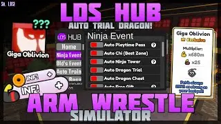 [LDS HUB!] 👀 Arm Wrestle Simulator 🔥 No Linkvertise! Ninja Update Dragon! 🔥 PC & Mobile! (2025)