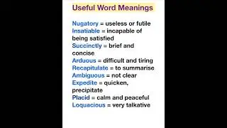 Useful word meaning in English/ Spoken English/ vocabulary