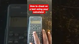 How to cheat on test using your calculator #viral #shorts