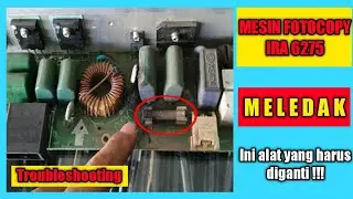 Ini yang akan terjadi jika mesin IRA 6275 110volt kemasukan tegangan 220volt (Salah Colok)
