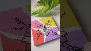 Paint with me 🖌️🎨 boho art | acrylic painting 🌈 #art #shorts #pastel #colors