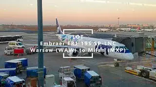 Flight to Milan during COVID-19. LOT Embraer ERJ-195 from Warsaw