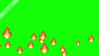 Fire emoji coming from right to left VFX Green Screen Film Making free video