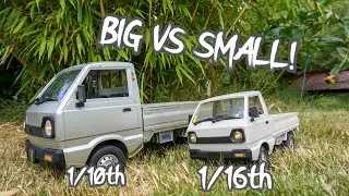 WPL D12 vs CXD D12 Mini! Keitruck vs Mini Keitruck!