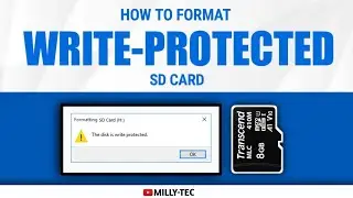 How To Format Write Protected SD CARD