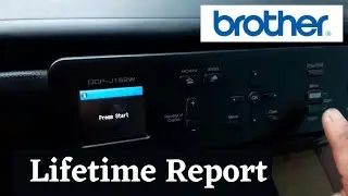 How to check print report of brother printer