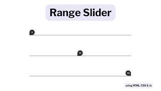 Custom Range Slider in HTML, CSS & Javascript
