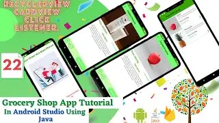 RecyclerView OnClickListener | Pass Data From Fragment to Activity | Grocery Shopping App Android