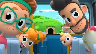 As Rodas do Ônibus 🚌 MILIKI FAMILY em Português | Canções Infantis 🌈 PORTUGUÊS de BRASIL