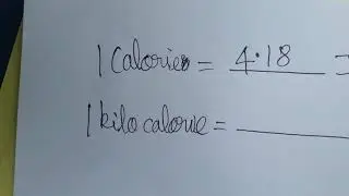 Convert from kilocalorie to calories