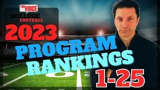 2023 College Football Program Rankings 1-25