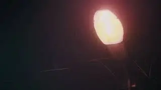 No Copyright Street light lighting at night in Rain | Stock Footage Video