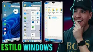 Seu CELULAR no ESTILO WINDOWS - Launcher Incrível 2024