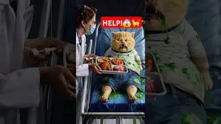 Hospital Drama Kitten’s Big Belly 🤒Dramatic Cat Story🐾