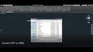Convert PDF to DWG using Autocad 2017