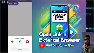 Open link in external browser android studio java | the cracker