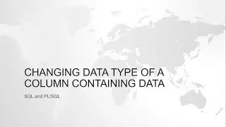 CHANGE DATATYPE IN SQL | change datatype of column | ORACLE SQL AND PL/SQL INTERVIEW QUESTION