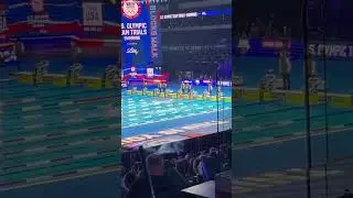 Katie Ledecky swimming her 1500fr at the Olympic trials  #olympictrials #2024 #viral ￼