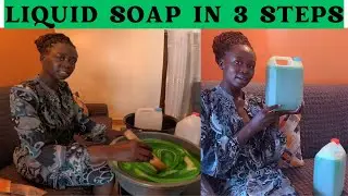 How to MAKE your own LIQUID DETERGENT at home In only 2 simple Steps.