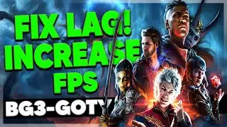Baldur's Gate 3 lag fix and fps boost on a low end pc !
