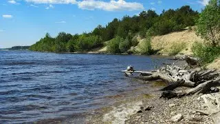 Заволжье. Музыка природы. Тихий плеск и блеск речной волны. Чебоксары. 9 июня 2022