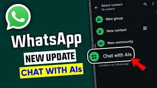 WhatsApp chat with AIs update || WhatsApp new features || AI studios feature