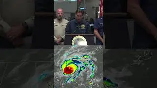 Hurricane Idalia hits Florida's gulf coast as a Category 3 storm with winds up to 105 mp #shorts