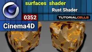 0352. Rust Shader in cinema 4d