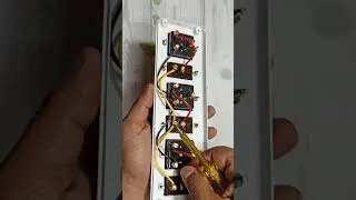 3 switch 3socket extension board connectionl how to make extension board