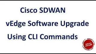 vEdge software upgrade using Cli commands - Cisco SDWAN (Viptela)