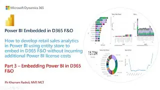 Part3 - How to develop retail sales analytics in Power BI using entity store to embed in D365 F&O