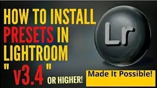How to import Presets in Lightroom Mobile