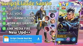 Script Claude Sanrio - Bad Bro No Password | Full Effect Voice | New Patch