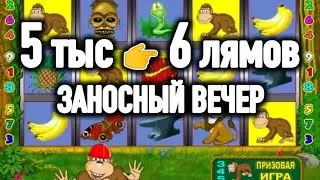 5тыс 👉 6 мультов! Занос Недели на Майские в онлайн казино вулкан в игровой автомат Крейзи Манки.